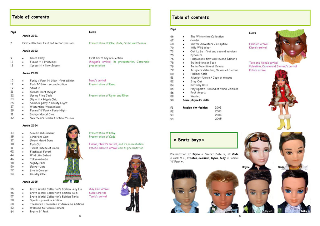 Sommaire - Table fo Contents